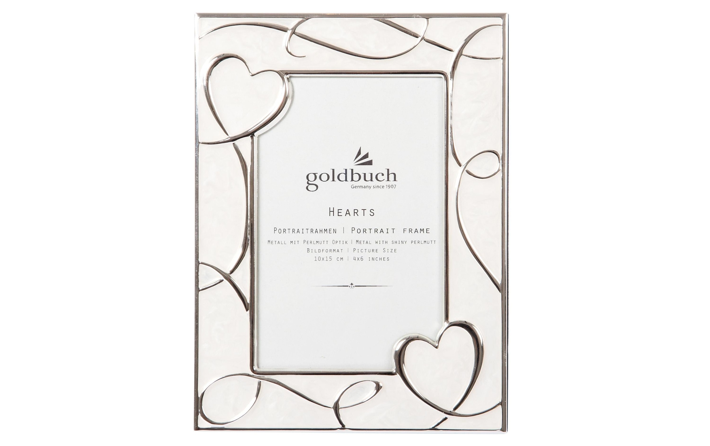 Goldbuch Bilderrahmen »Hearts Silber,«