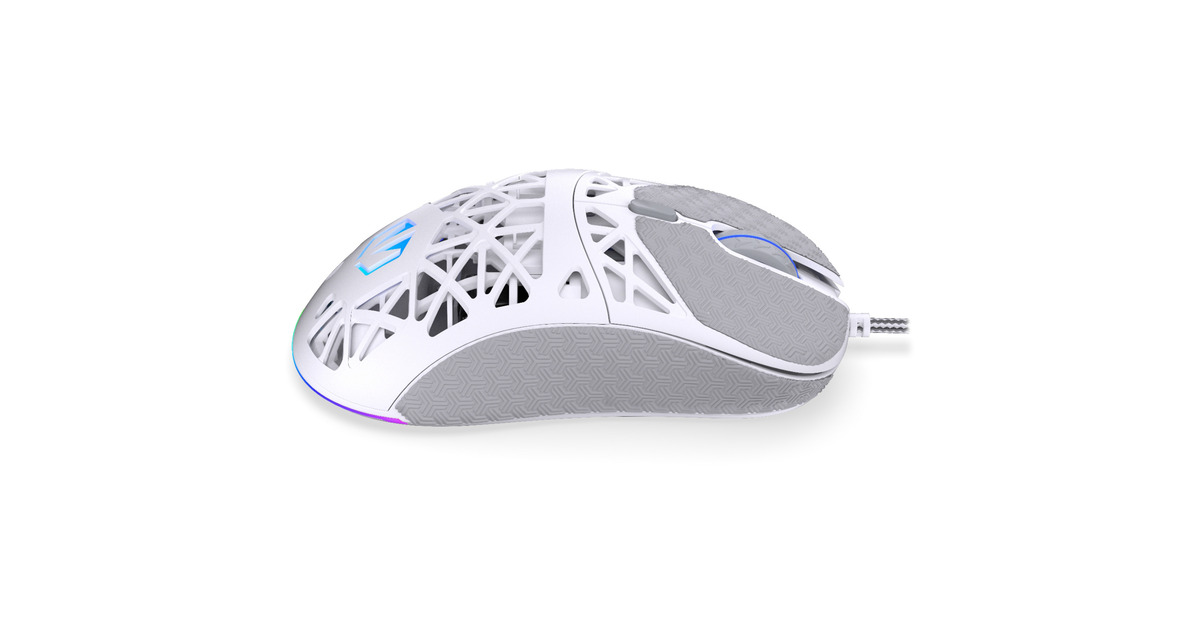 ENDORFYLIV Onyx White gaming muis  (Wit, 12.000 DPI, ARGB)