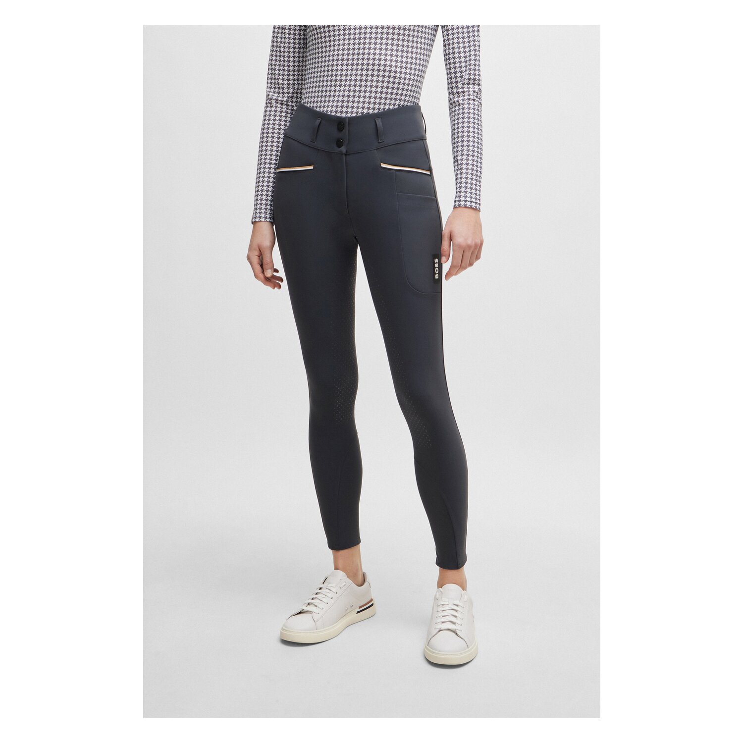 BOSS EQUESTRIAN Grip-Vollbesatz-Reithose Hailey - grey