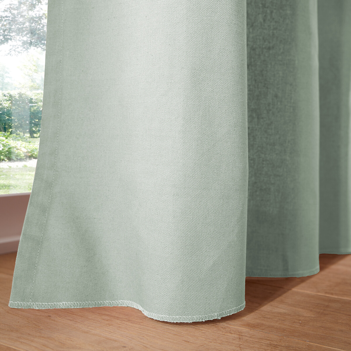 LA REDOUTE INTERIEURS<br>Cortina de algodão com ilhós Cenário