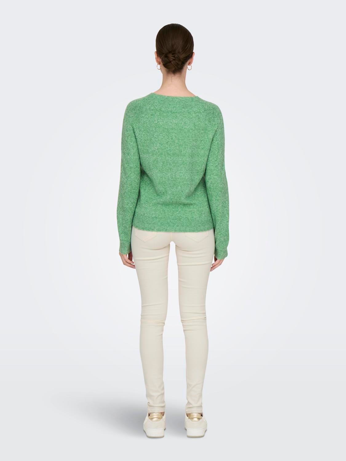 ONLRICA Strickpullover Bright Green