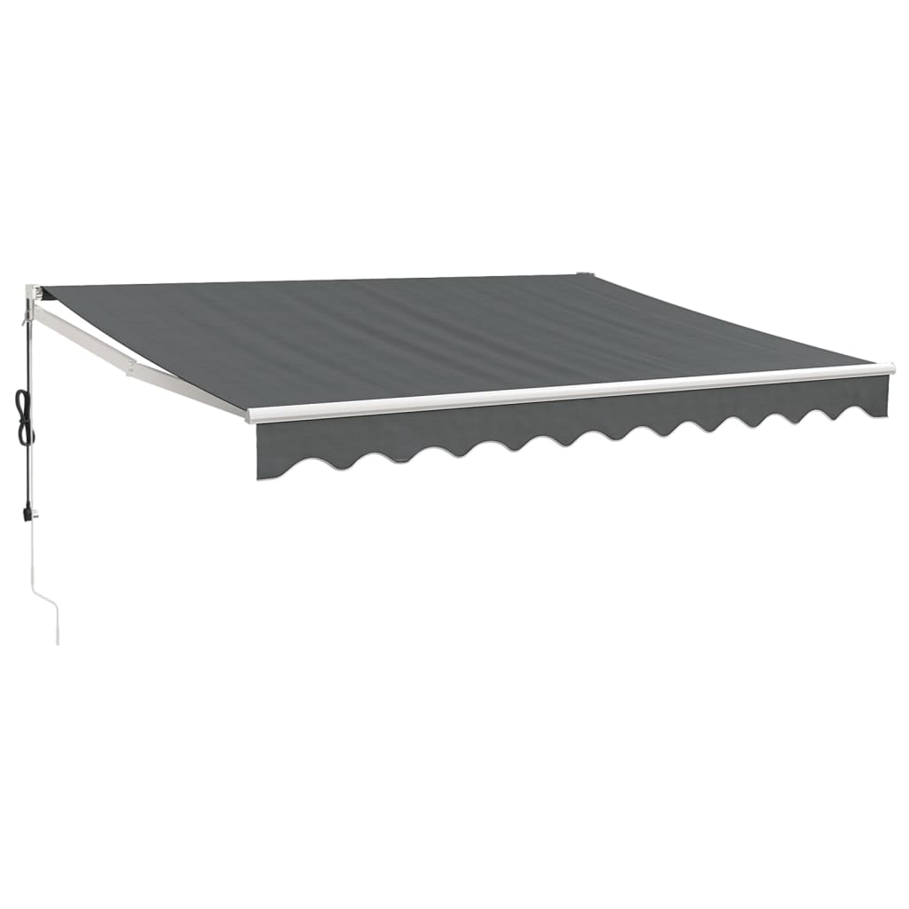 Auvent rétractable automatique anthracite 3,5x2,5 m