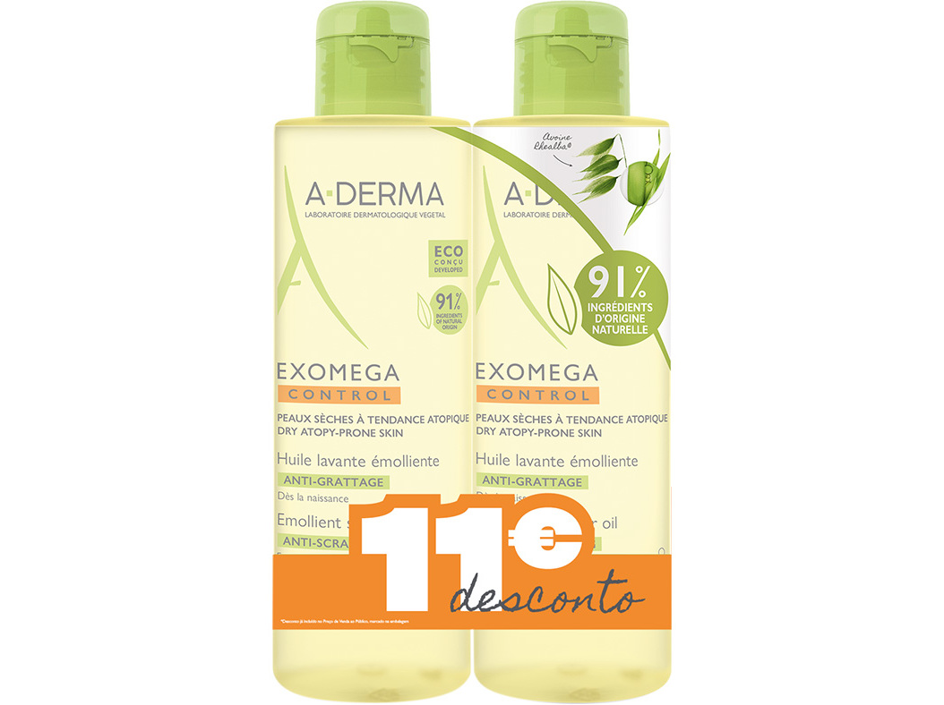OLEO DUCHE A-DERMA EXOMEGA CONTROL 2X500ML P ESP