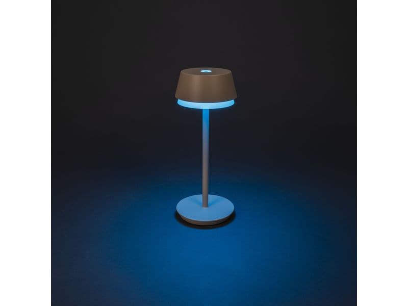 Konstsmide USB-Tischleuchte Lyon Sand, 2700-4000 K / RGB di Outdoor Tischleuchte