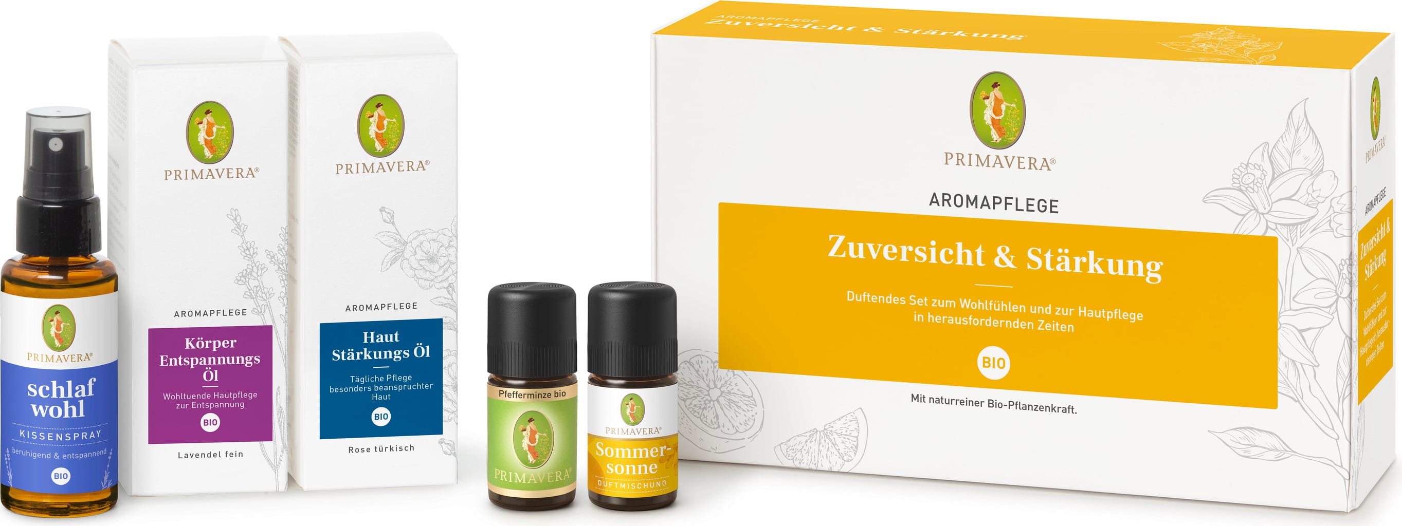 PRIMAVERA  Set Aromapflege Zuversicht und Stärkung