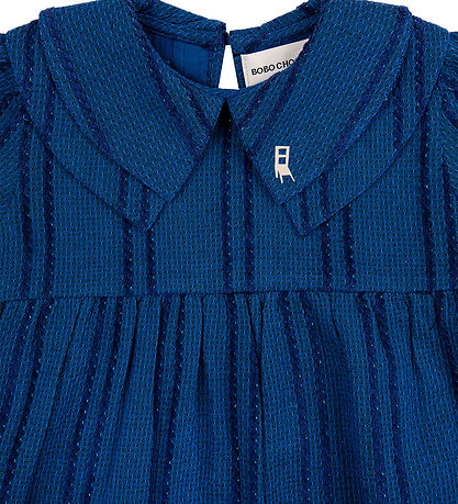 Bobo Choses Kleid - Baby Lurex Striped - Blau