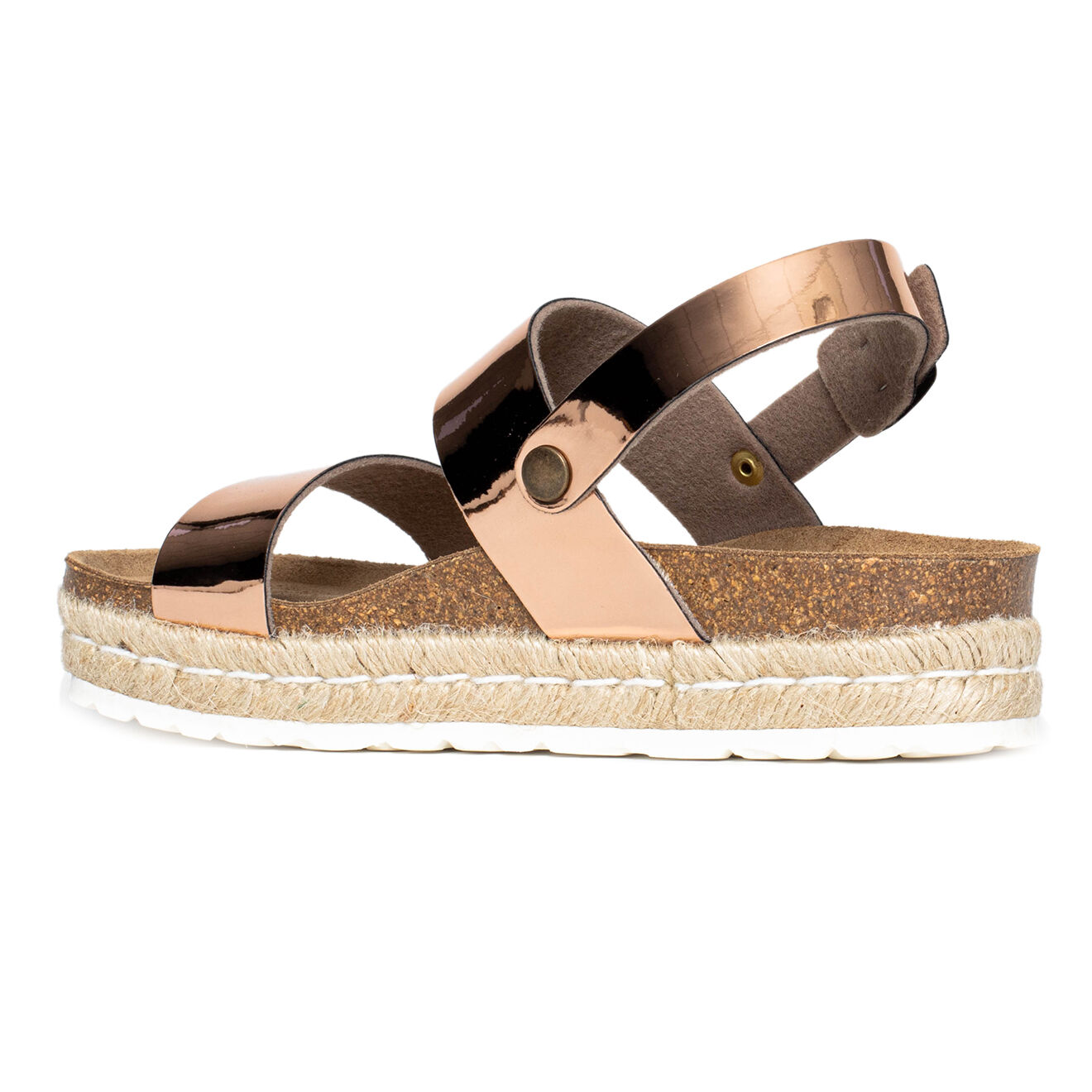 Sunbay Sandales à plateforme Kalmie rose doré