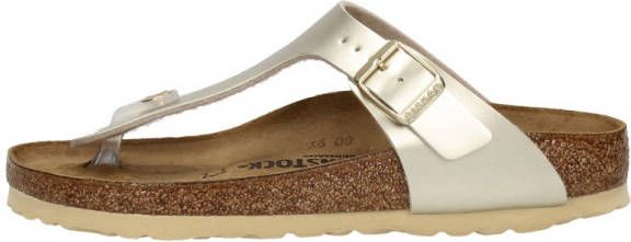 Birkenstock Meisjes Sandalen Gizeh Kids BS Electric Metallic Gold(narrow) Goud