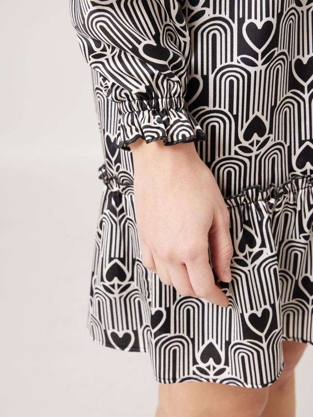 Robe courte imprimée