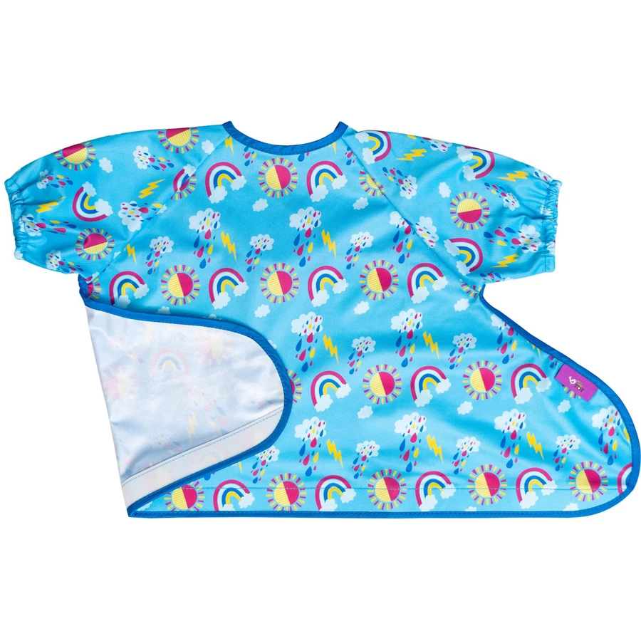 TidyTot Lätzchen Tidy Tot Cover & Catch Kurzarm Lätzchen SonneRegenbogen