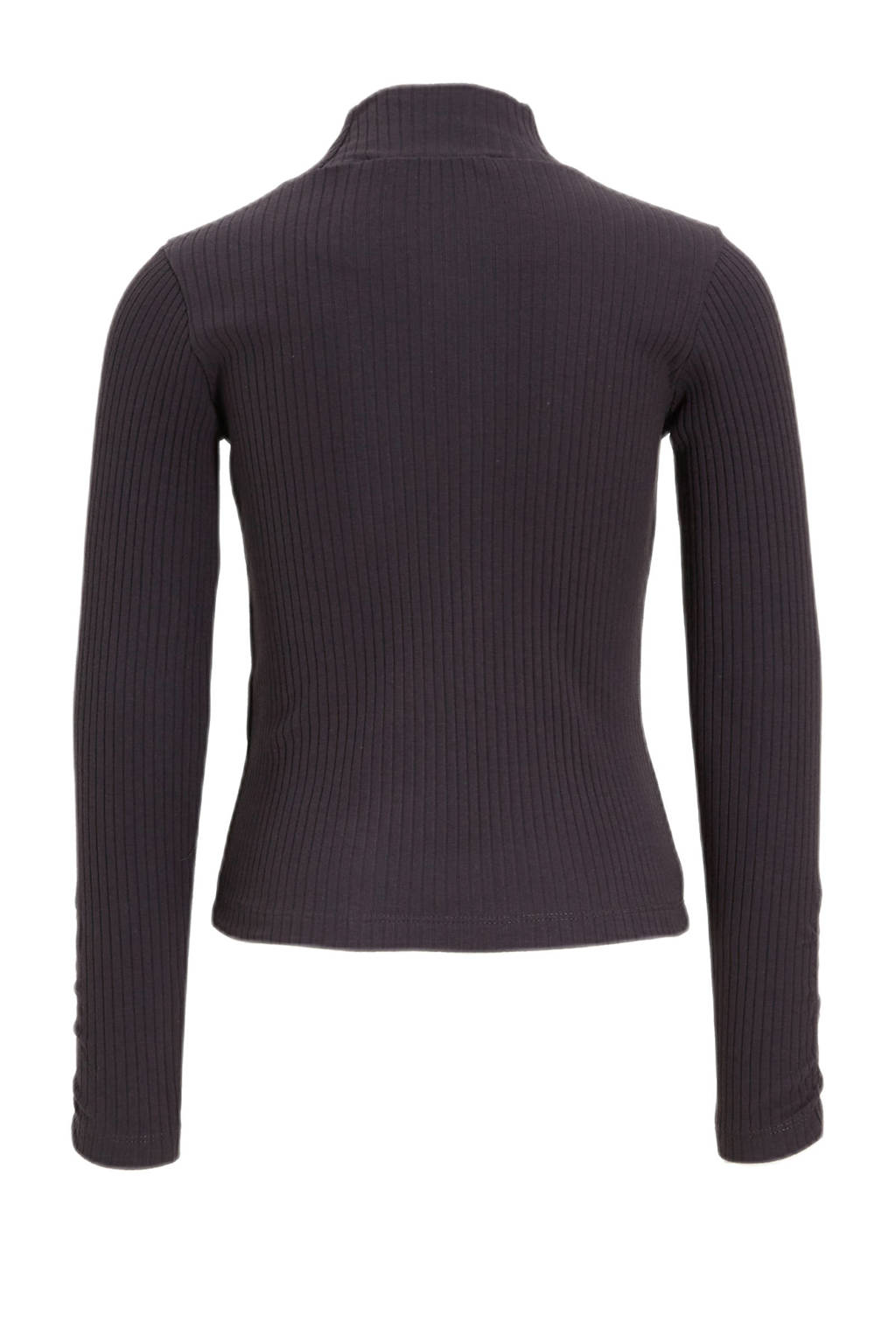 anytime ribgebreide longsleeve donkerblauw/grijs