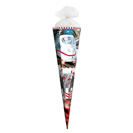 Roth Schultüte Schnellzug mit Folie, 85 cm, eckig