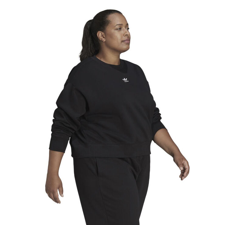 adidas essential crew sweatshirt (plus size) Black