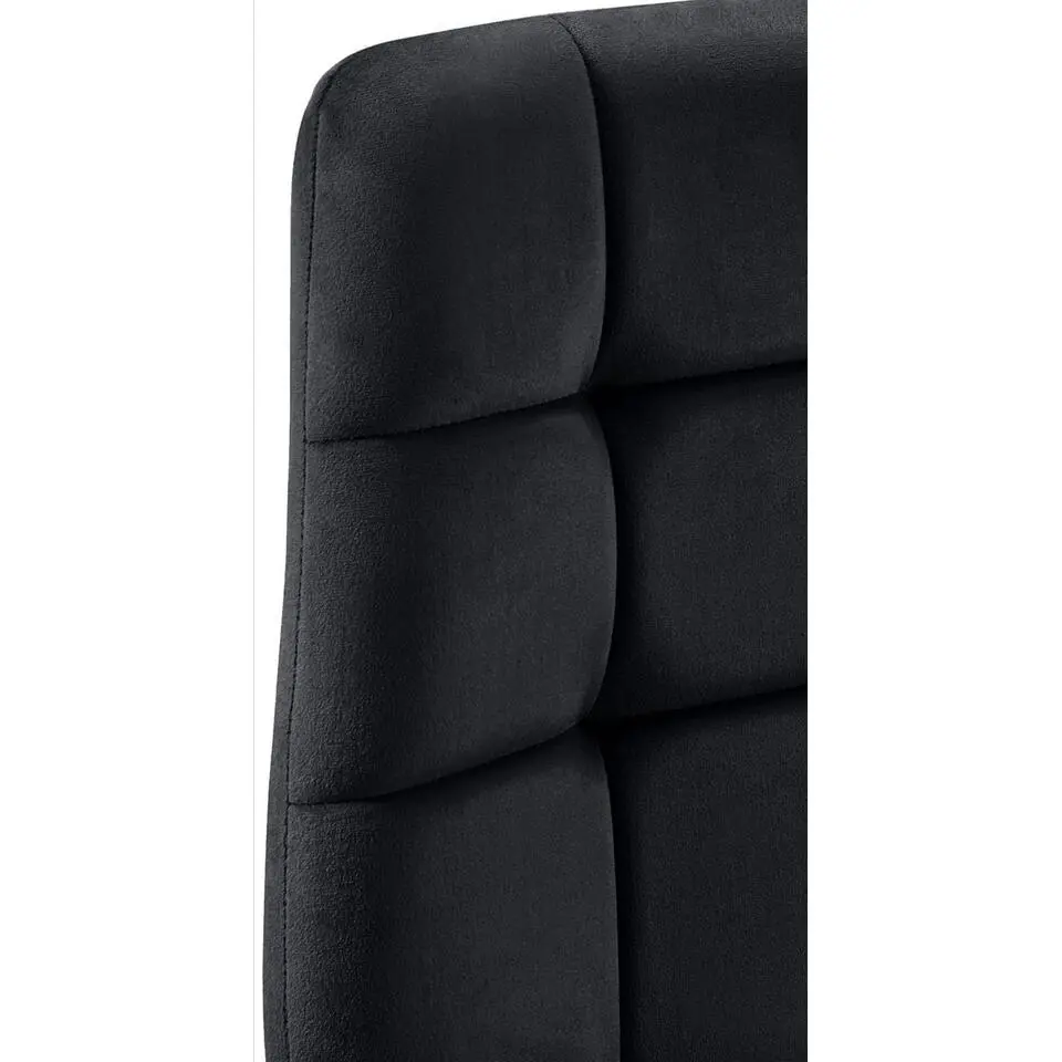 CLP Eetkamerstoel Antibes zwart Frame - Fluweel - zwart