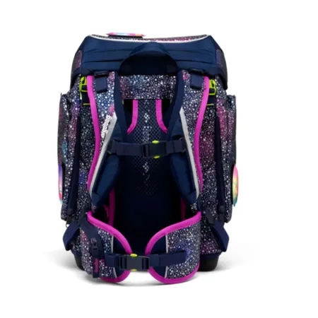 ergobag CUBO Schulrucksack-Set Bärlaxy SUPER REFLEX GLOW, 5-teilig