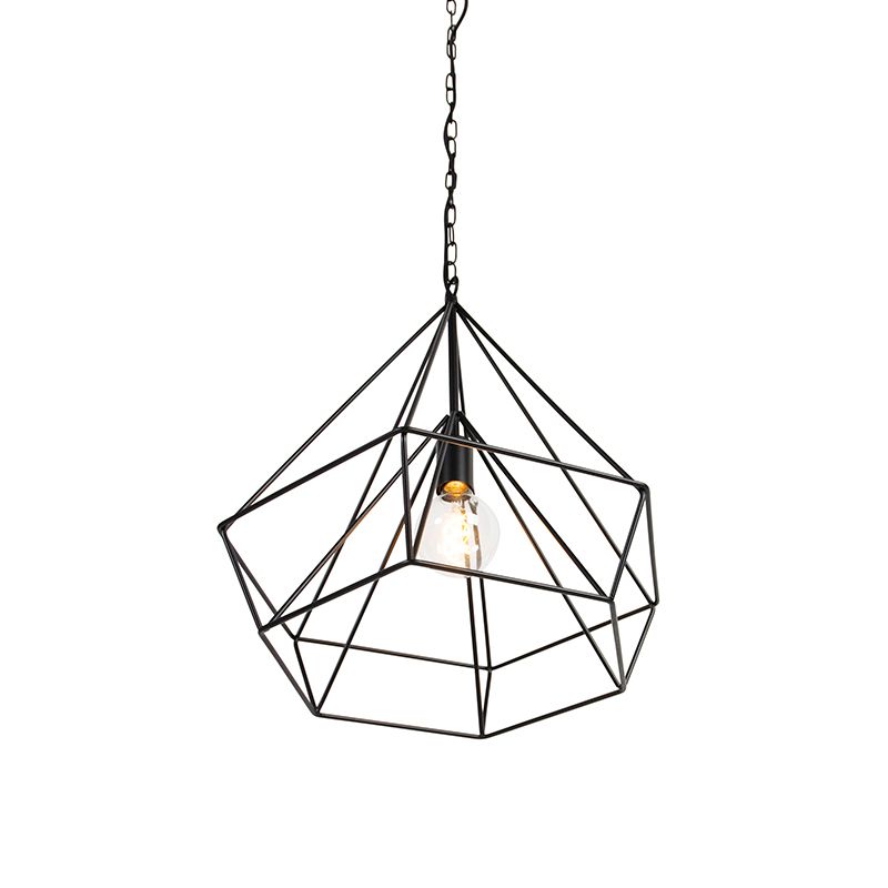 Scandinavische hanglamp zwart - Karkass