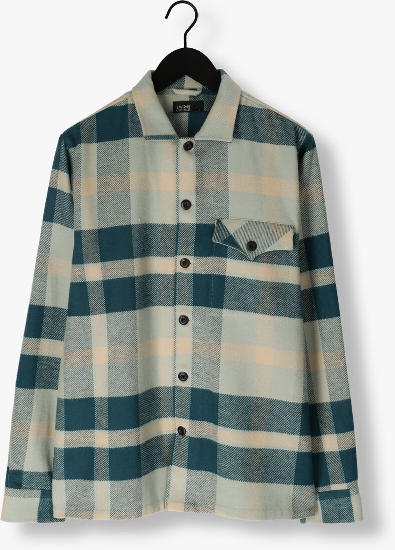 BUTCHER OF BLUE groene butcher of blue overshirt marvin check overshirt