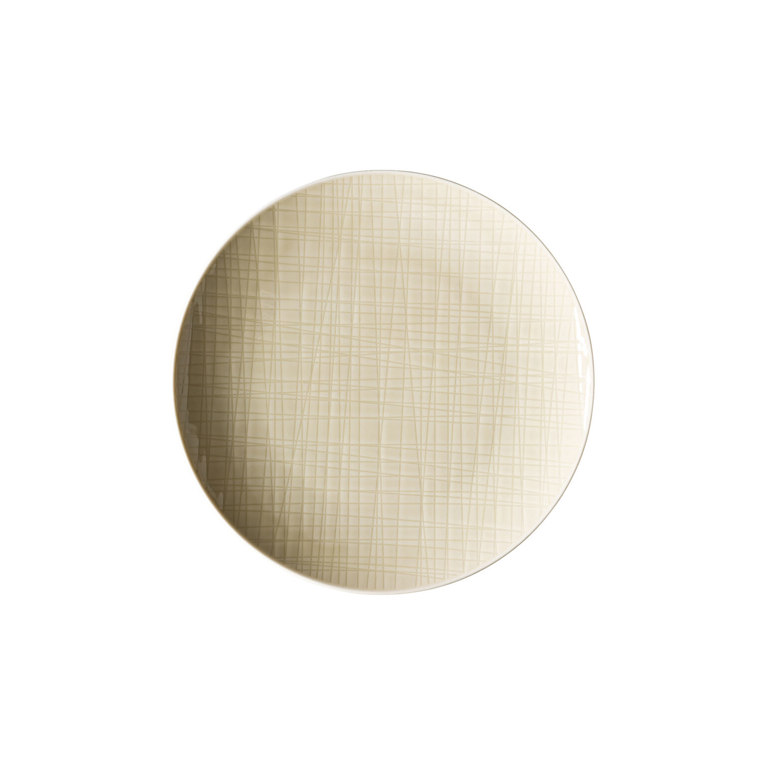 Mesh Colours Cream Teller 21 cm flach