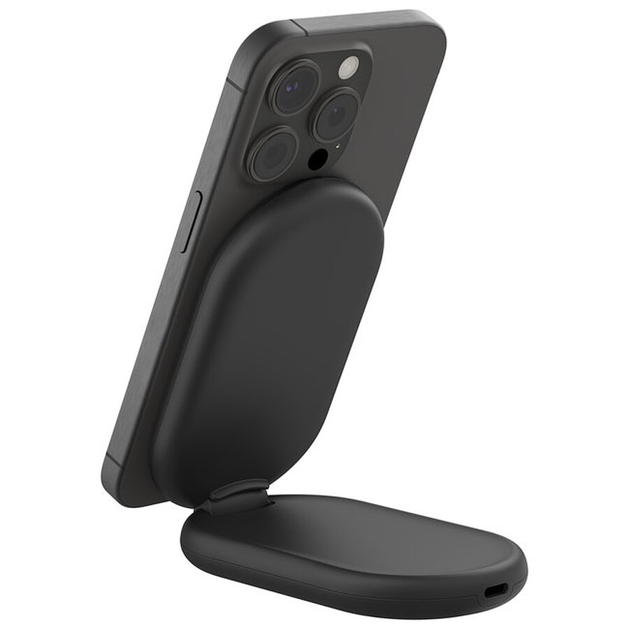 Belkin BoostCharge Socle de Recharge Aimanté et Pliable Qi2 15W - Noir + Chargeur secteur