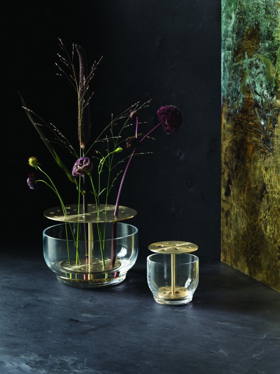 Fritz Hansen Ikebana vaas large brass