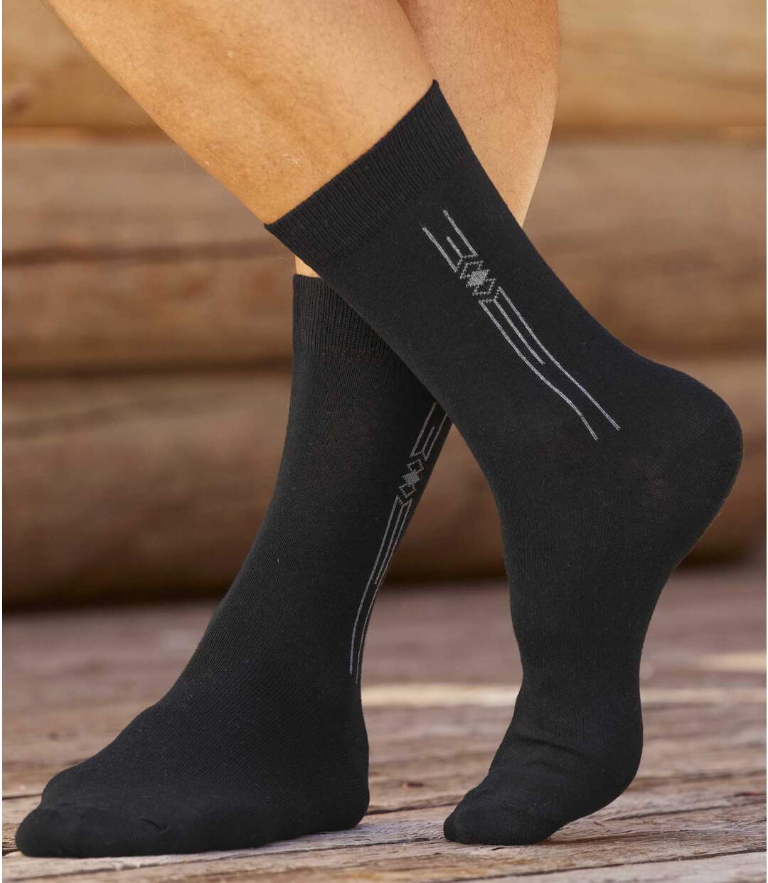 Lot de 4 Paires de Chaussettes Jacquard