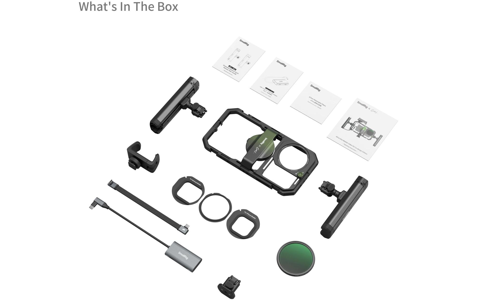All-In-One Mobile Video Kit Co-Design Edition<br>Eine professionelle Lösung für Videoaufnahmen mit Mobiltelefonen