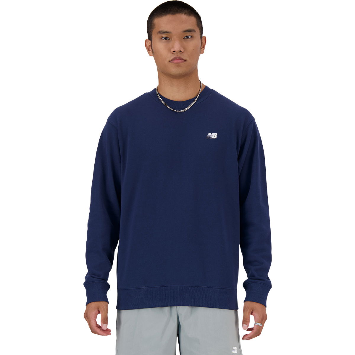 New Balance Small Logo French Terry Crew Sweatshirt Herre