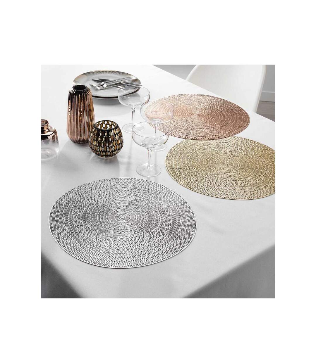 Set de Table Ajouré Créole 38cm Cuivre