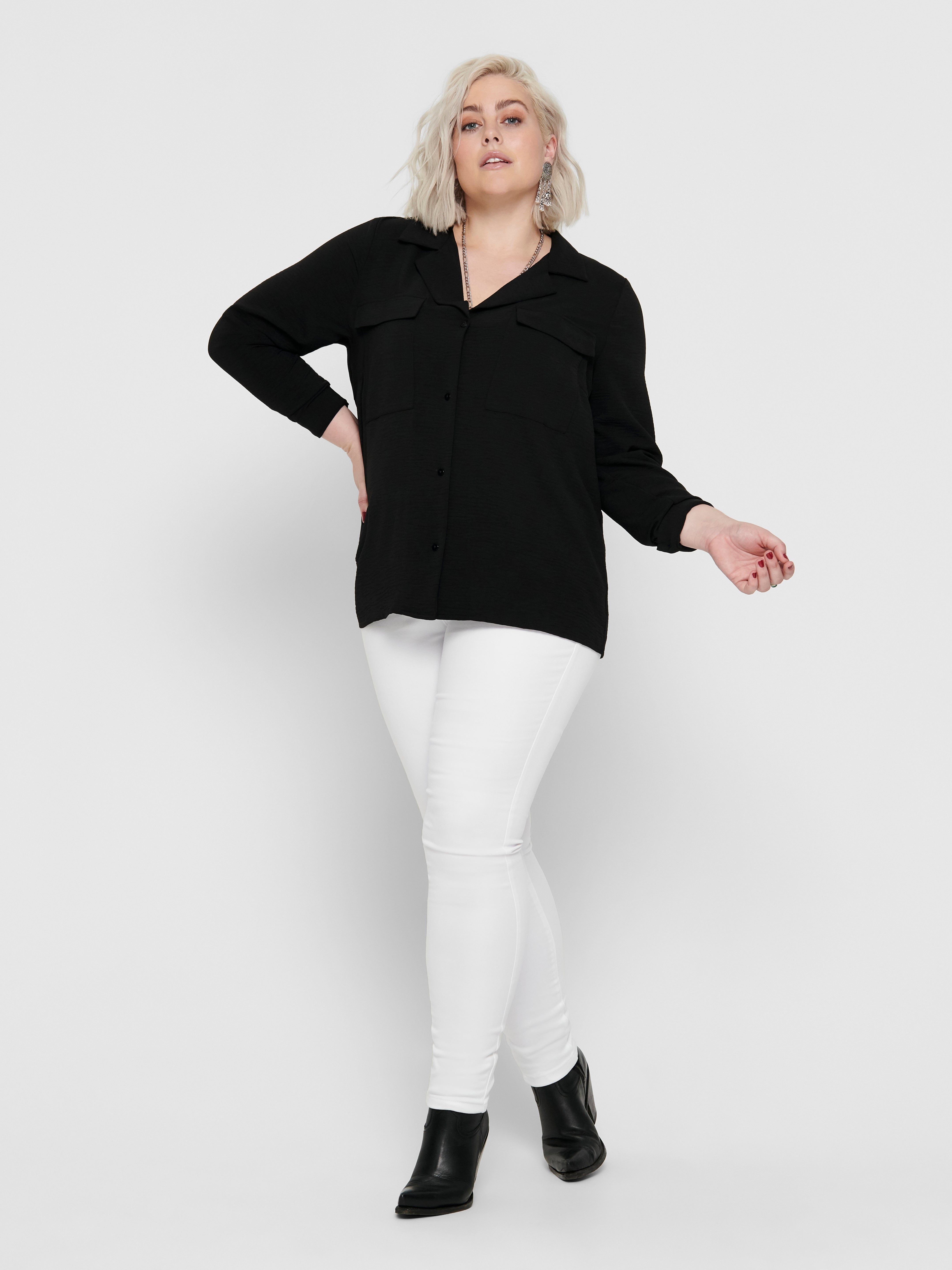 CARAUGUSTA Hohe Taille Skinny Fit Jeans White