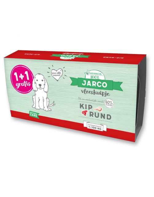 Jarco Dog Vleeskuipje 1+1 2x150 g - Hondenvoer
