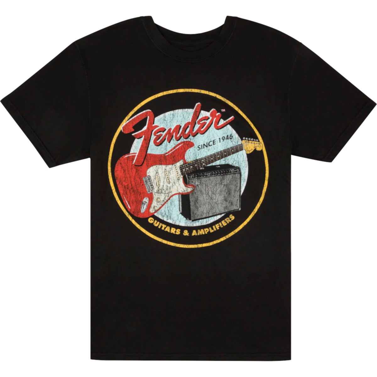 Fender 1946 Guitars & Amplifiers T-Shirt Vintage Black M