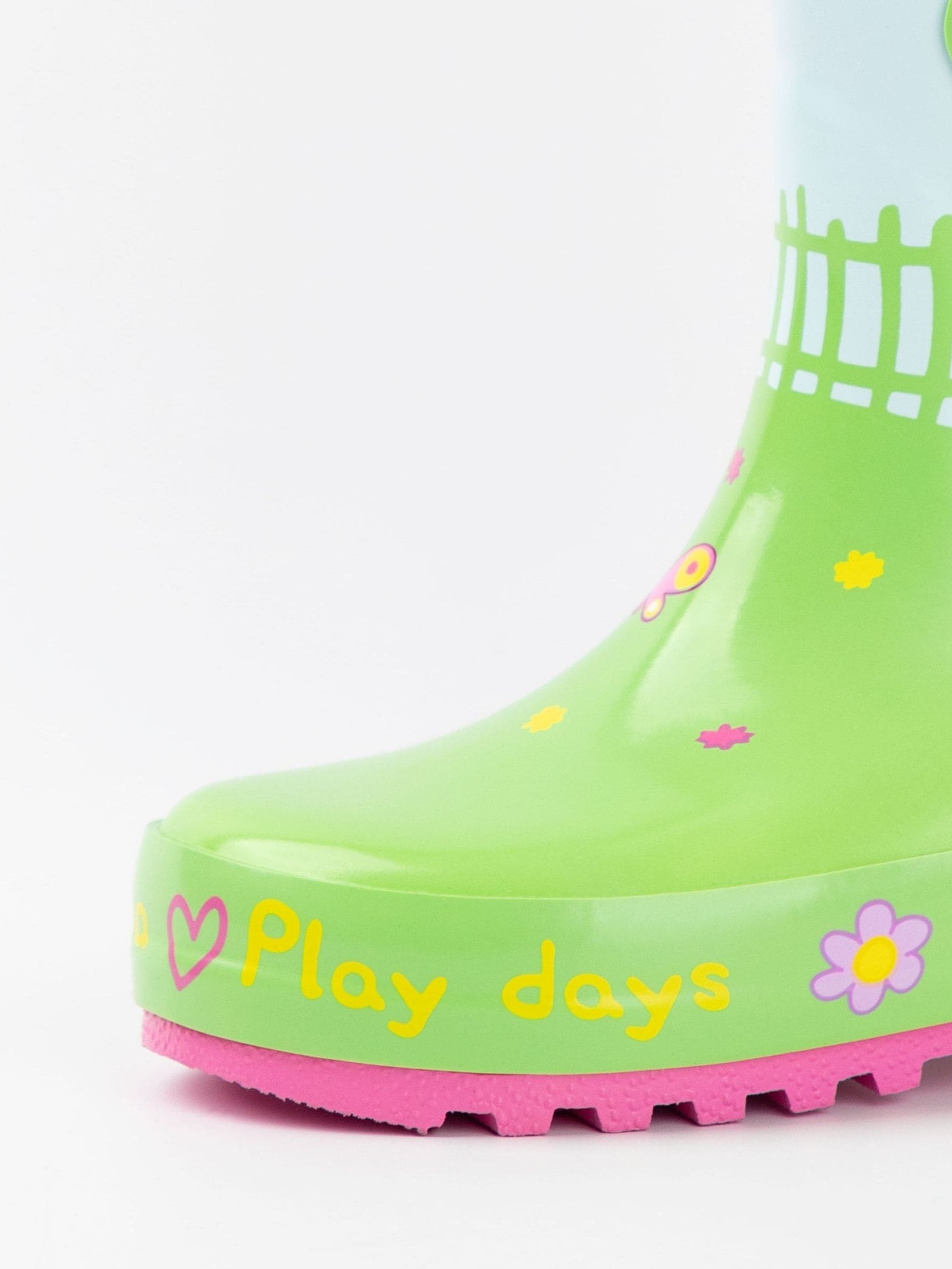 Groen - Vanilla Underground Peppa Pig Kids Wellies with Handles