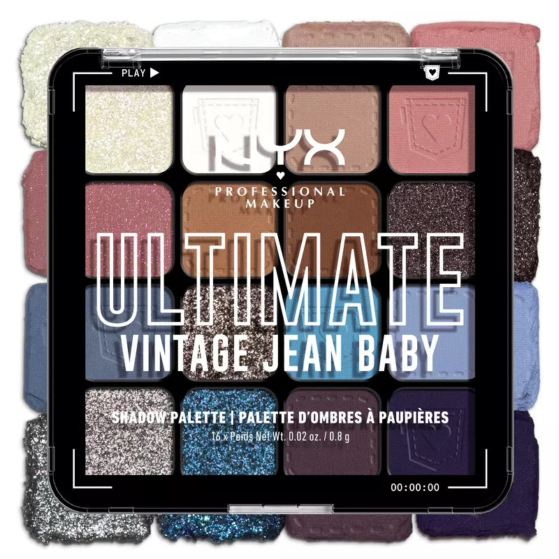 NYX Prof. Makeup Ultimate Shadow Palette 16 x 0,2 gr. - 01W Vintage Jean Baby