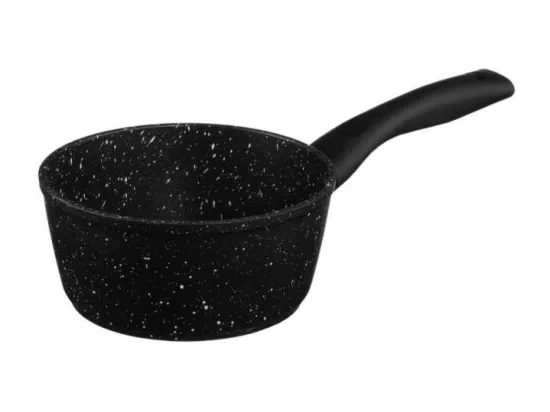 Casserole en aluminium - D. 16 cm - Effet pierre noire