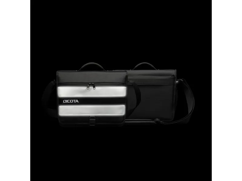 DICOTA skuldertaske REFLECTIVE sort