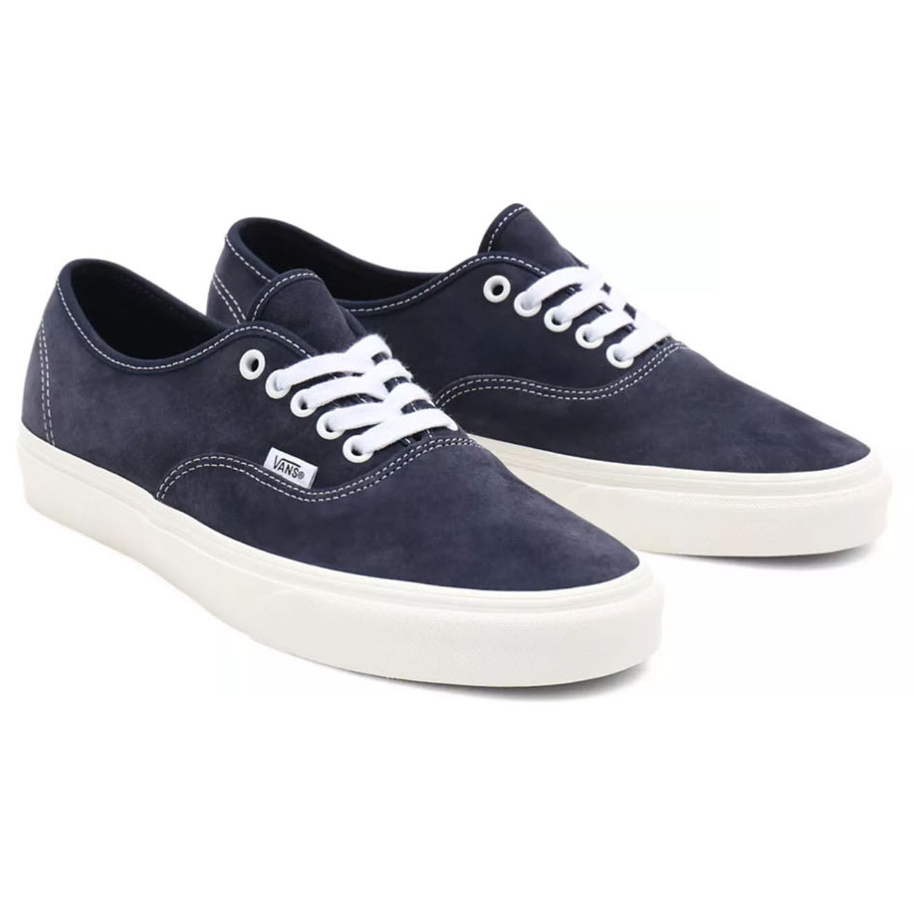 Vans Sneakers en Velours de Cuir Authentic bleu marine