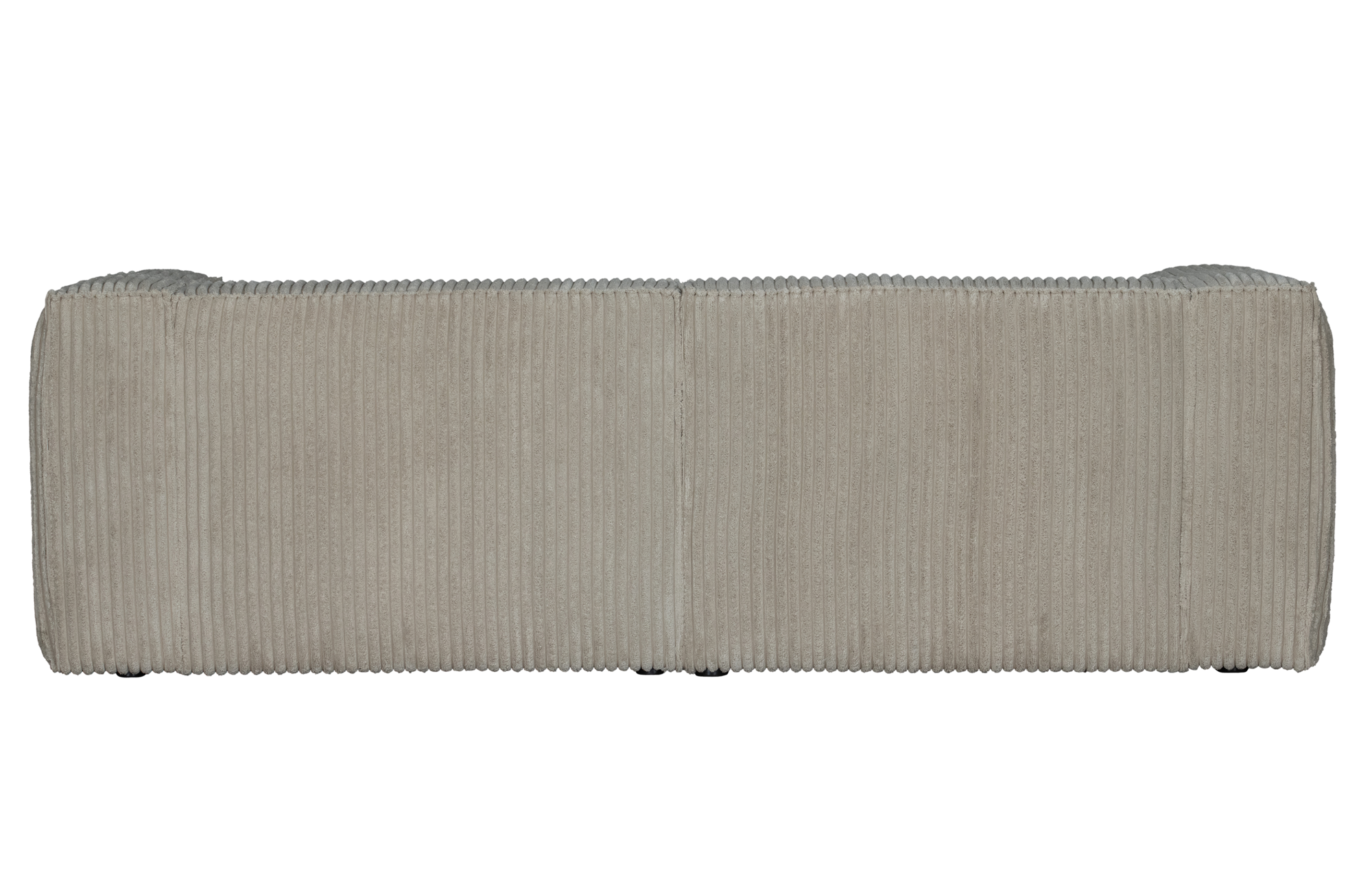 WOOOD 3,5-zitsbank Bean grove ribstof Naturel