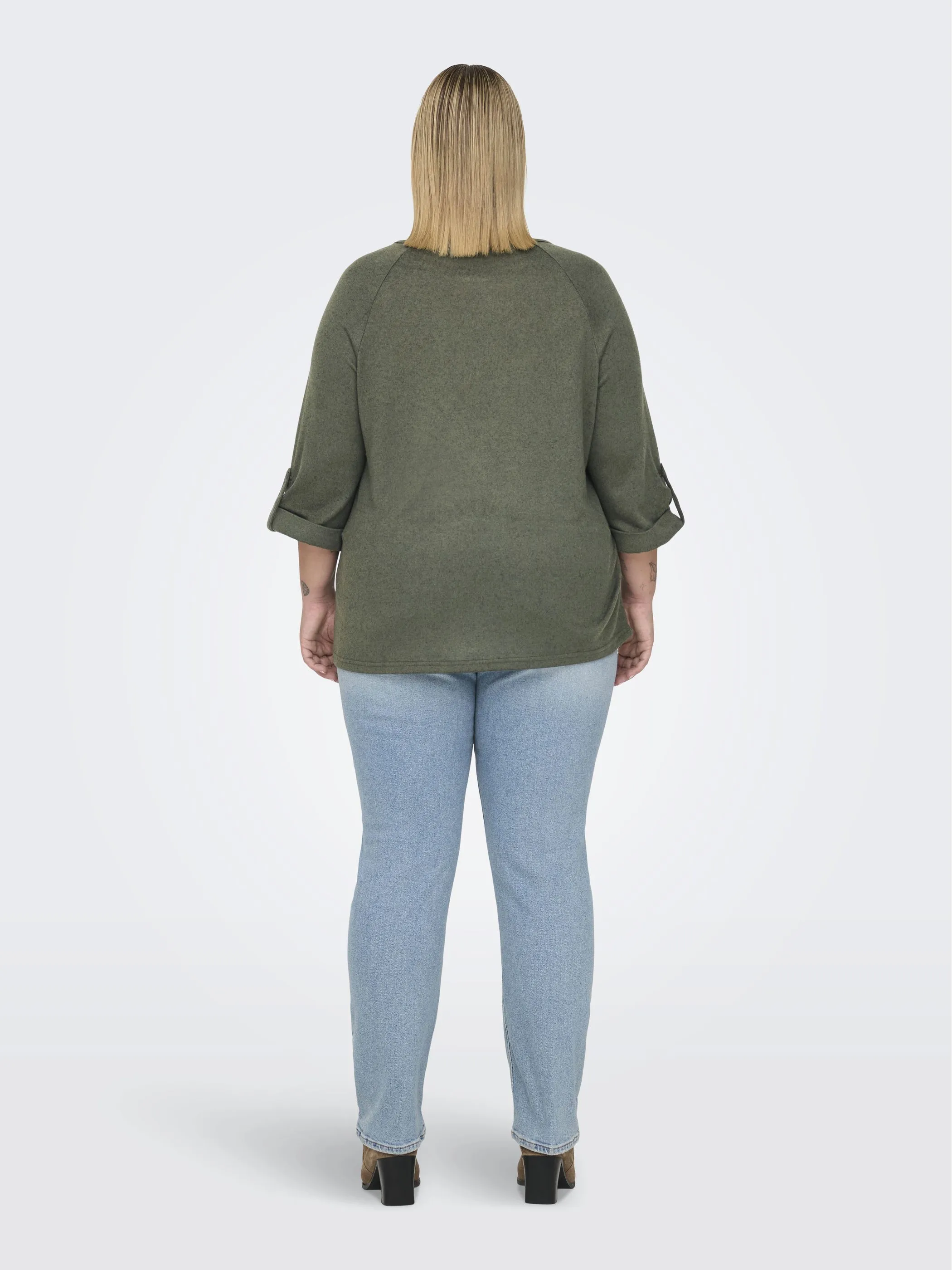 Only Carmakoma CARMALBA 3/4 TOP JRS Shirt