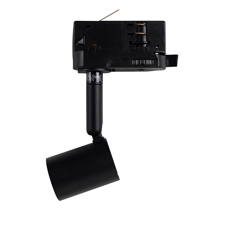 Railspot zwart voor 3-fase rail GU10 50mm - 3-Phase Jeany