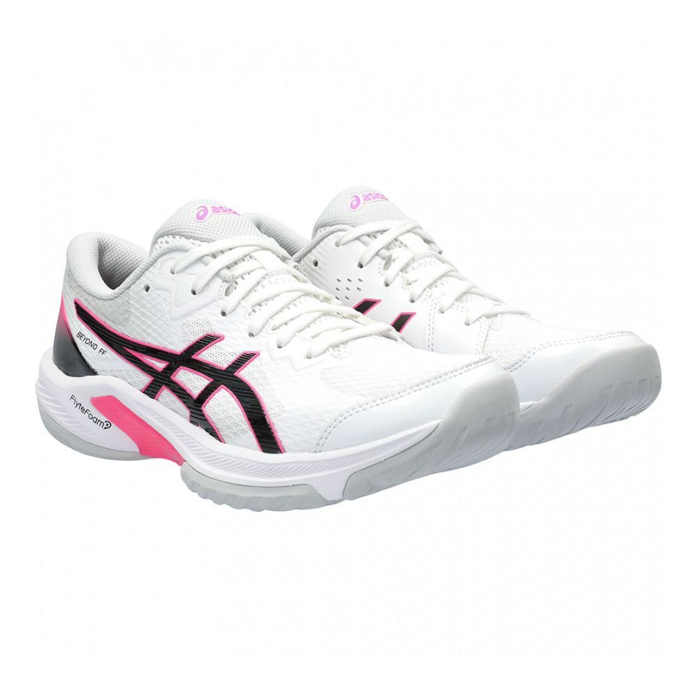 Asics BEYOND FF - Chaussures handball Femme white/hot pink