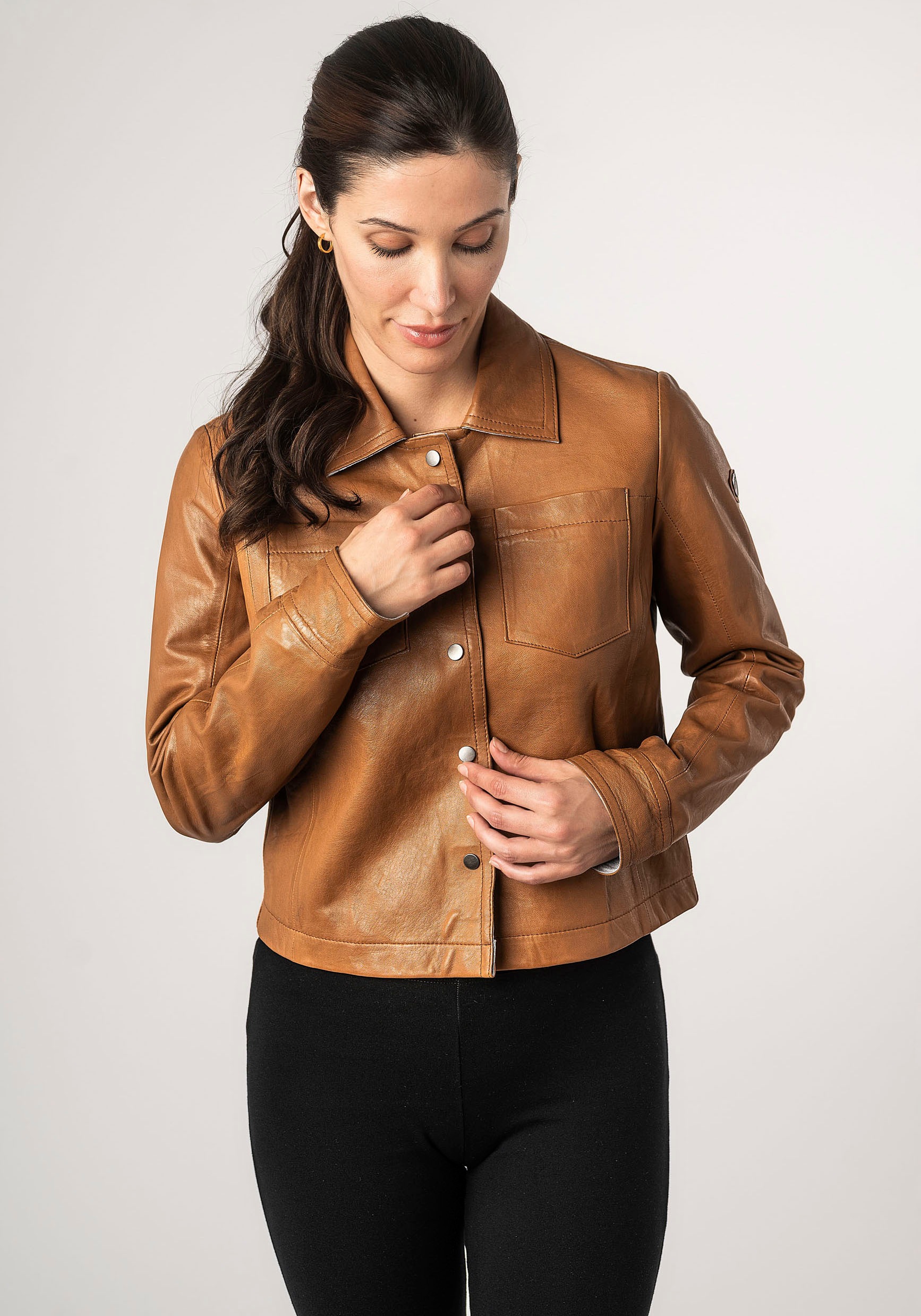 Mauritius Lederjacke »MWLefei« mit Brusttaschen