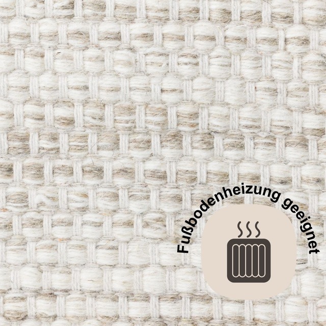 Myflair Möbel & Accessoires Wollteppich »WOOLY DREAM« rechteckig 10 mm Höhe handgewebter Wendeteppich, meliert, reine Wolle, Wohnzimmer