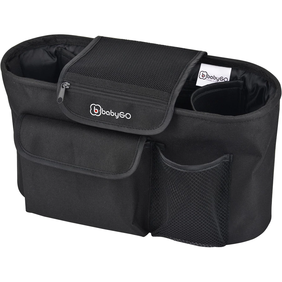 babyGO Kinderwagen Organizer Black