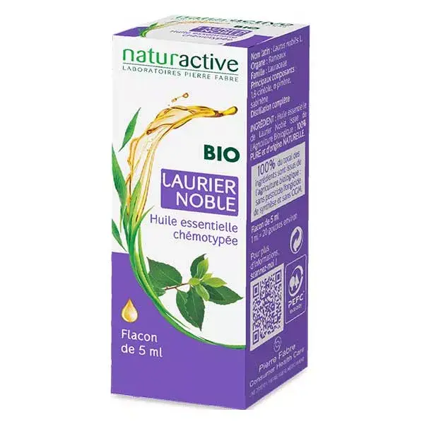 Óleo Essencial de Louro Orgânico Naturaactive 5ml
