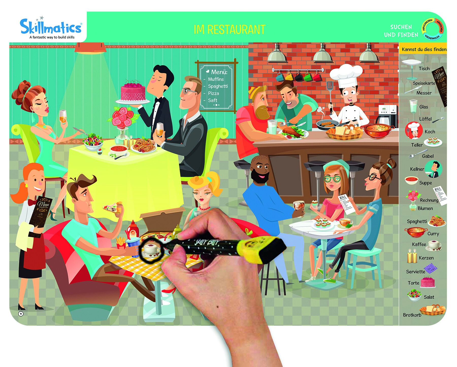 Skillmatics Write and Wipe Kit Suchen und Finden