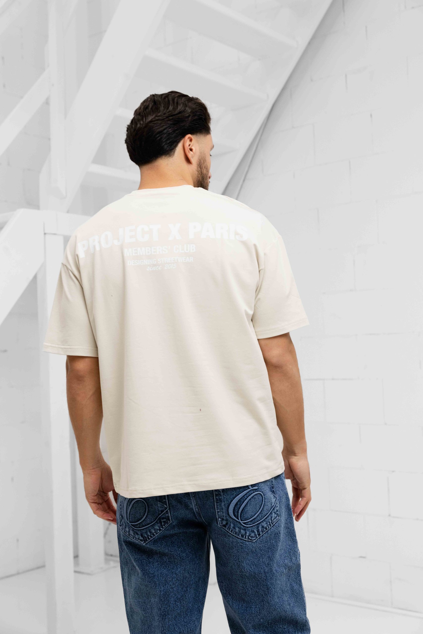 Project X Paris Members' Club T-Shirt Heren Beige