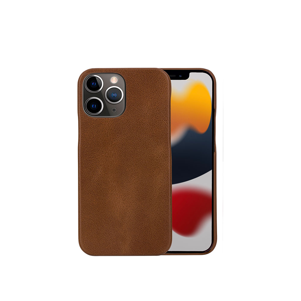iPhone 12 / iPhone 12 Pro 2in1 Wallet Case Echtleder Tasche mit RFID Schutz Lynge (LY61GT001181) - Tan