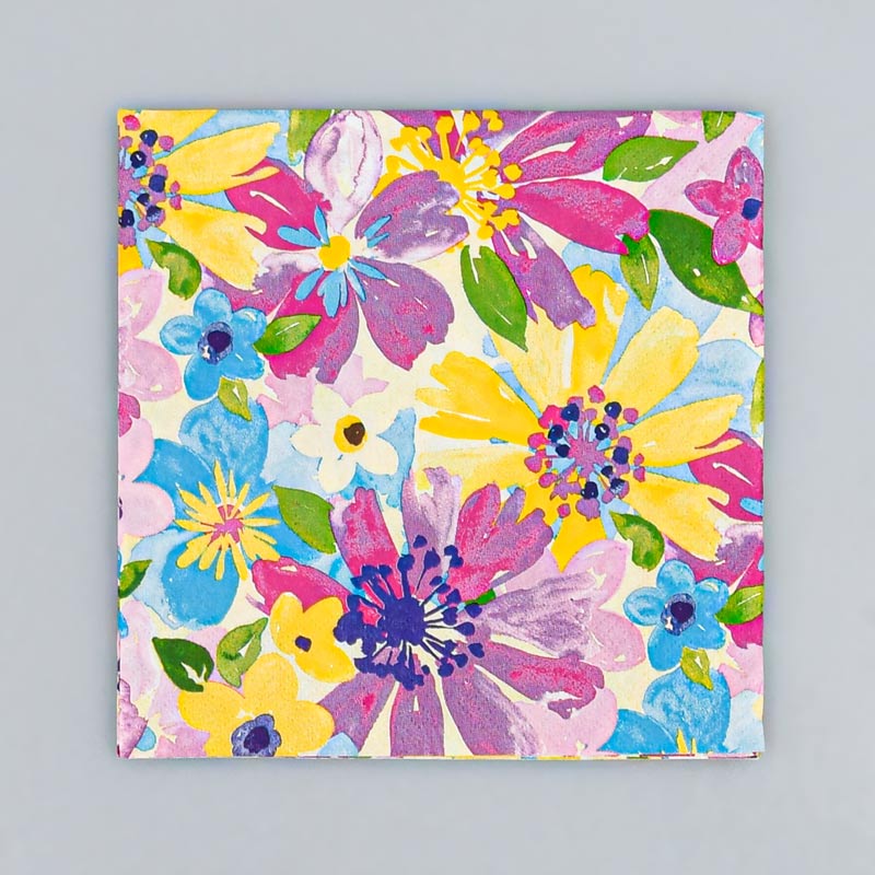 Lot de 20 serviettes 'Pétales de fleurs'