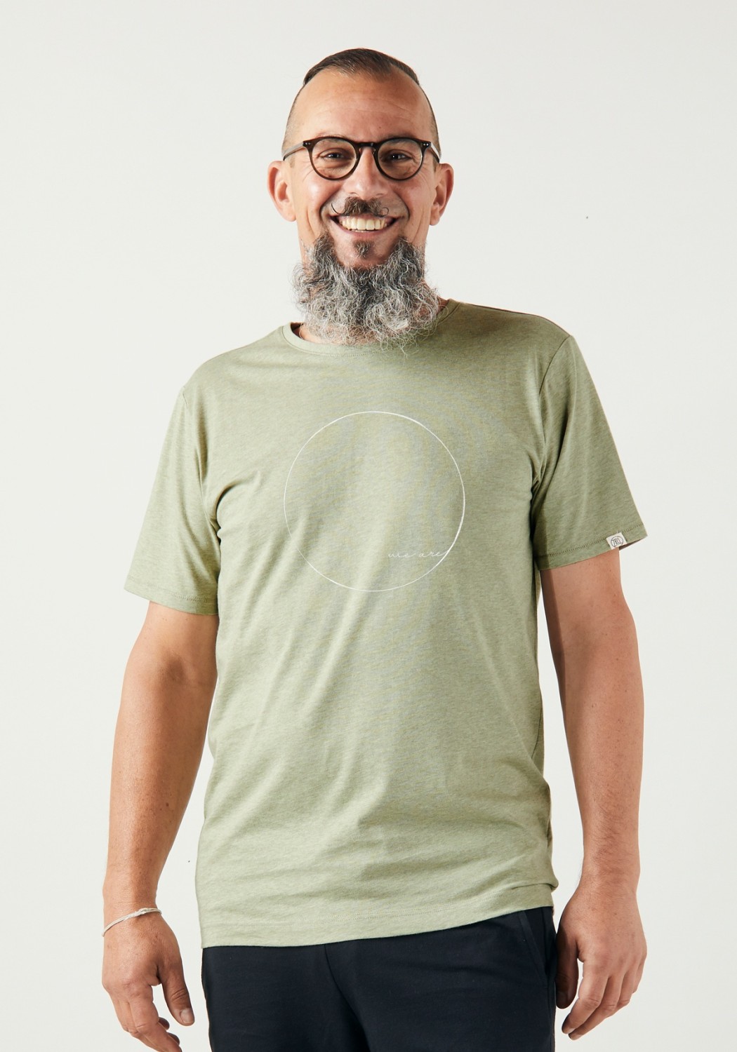 WE ARE ZRCL Herren-T-Shirt We Are Silver Green