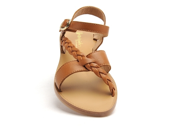 Babybotte nu pieds enfant yolande marron